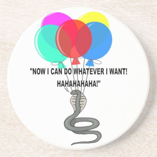 De vliegende slang zandsteen onderzetter (Voorkant)