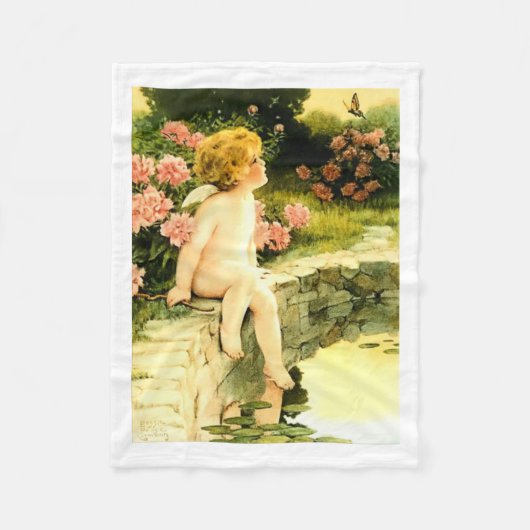 DE VLINDER Bessie Pease Gutmann Art Fleece Deken (Voorkant)