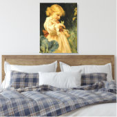 De vlinder canvas afdruk (Insitu (Slaapkamer))