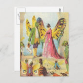 De vlinder heeft een bal briefkaart (Voorkant / Achterkant)