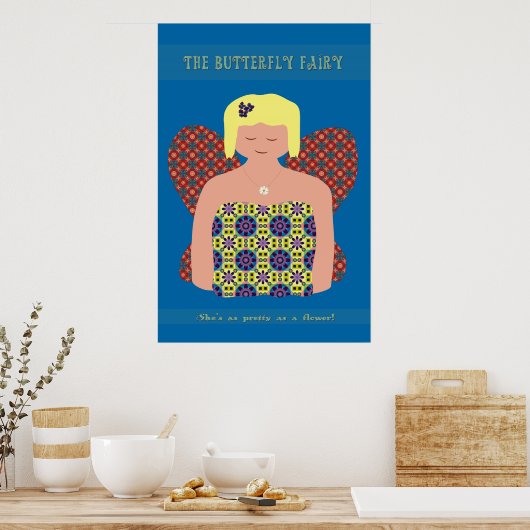De vlinder poster (Keuken)