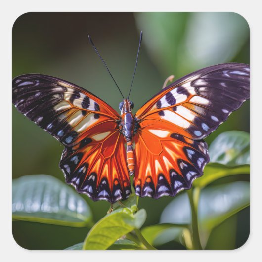 De vlinder sticker show prachtige kleuren (Voorkant)