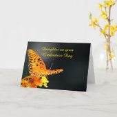 De Vlinder van de Afstuderen van de dochter Kaart (Gele Bloem)