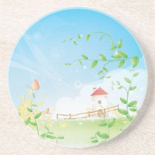 De Vlinder van het land Zandsteen Onderzetter