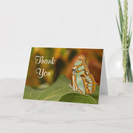 De Vlinder van het malachiet dankt u kaardt Bedankkaart