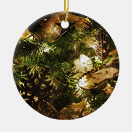 De vlinder van Kerstmis Keramisch Ornament