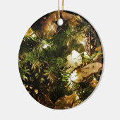 De vlinder van Kerstmis Keramisch Ornament (Links)