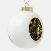 De vlinder van Kerstmis Keramische Bal Ornament (Links)