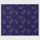 De vlinders van Pointille Cadeaupapier (Vlak)