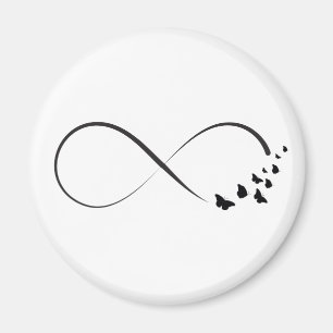 De vlindersymbool van de oneindigheid magneet