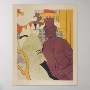 De Vlirt (een Engelsman) van Toulouse Lautrec Poster