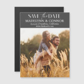 De Vloeiende Foto van het Manuscript sparen de Mag Magnetische Uitnodiging (Voorkant / Achterkant)