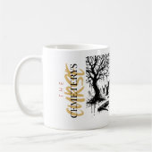 De vloek van de begraafplaats koffiemok (Links)