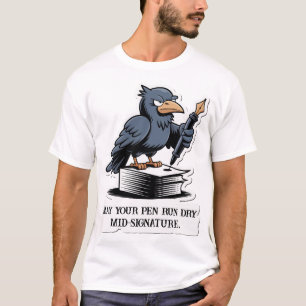 De vloek van de droge pen t-shirt