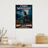 De vloek van de weerbever poster (Keuken)