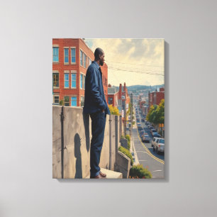 De vloer dacht weer canvas afdruk