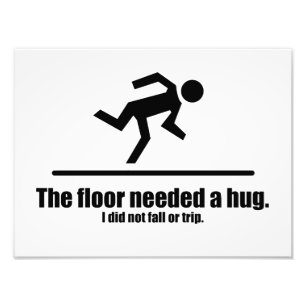 De vloer had een watje nodig foto afdruk
