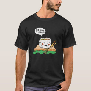 De vloer is wasabi Japans eten sushi Premium T-shirt