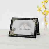 De Vlok van de Sneeuw van de diamant & de Foto van Kaart (Gele Bloem)