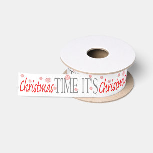 De vlokkendecoratie van de Tijd van Kerstmis Lint