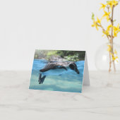 De Vlotter van de pinguïn Kaart (Gele Bloem)