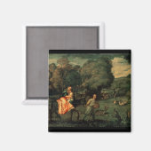 De vlucht naar Egypte, 1500 Magneet (Voorkant / Achterkant)