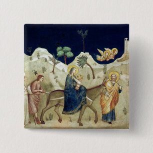 De vlucht naar Egypte 2 Vierkante Button 5,1 Cm