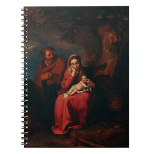 De vlucht naar Egypte door Abraham Bloemaert Notitieboek