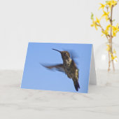 De vlucht van de kolibrie kaart (Gele Bloem)