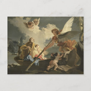 De vlucht van Giovanni Battista Tiepolo naar Egypt Briefkaart