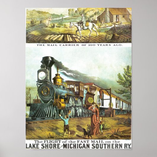 De vlucht van het Snelle Poster van de Post (Voorkant)