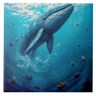 De vlucht van Leviathan naar de vrijheid – Surreal Tegeltje