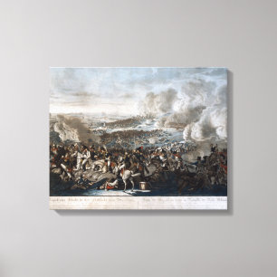 De vlucht van Napoleon uit de strijd tegen Waterlo Canvas Afdruk