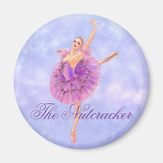 De voedingskraker Ballet Sugar Plum Fairy Magnet Magneet (Voorkant)