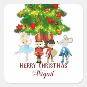De voedingskraker, Clara, Kerstmis Vierkante Sticker