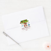 De voedingskraker, Clara, Kerstmis Vierkante Sticker (Envelop)