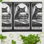 De voedselliefhebber Funny Tarot Theedoek (Gevouwen)