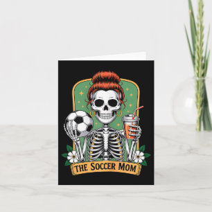 De Voetbalmoeder Tarotkaart Skelet Speldag Trots Kaart