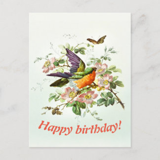 De vogel en de vlinder, Verjaardag Briefkaart