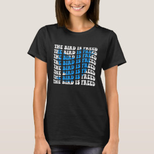 DE VOGEL IS BEVRIJD Leren Reflecteren Doorgaan Hoo T-shirt