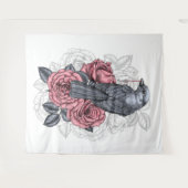 De vogel met de zilveren sleutel wandkleed (Voorkant (horizontaal))