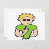 De vogel omdraaien briefkaart (Voorkant / Achterkant)