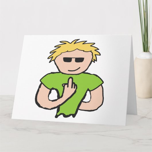 De vogel omdraaien kaart (Voorkant)