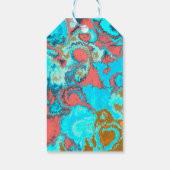 De vogel van het universum, de energie van liefde cadeaulabel (Achterkant)