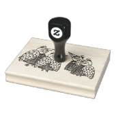 De vogels aan het kletsen rubberstempel (Stempel)