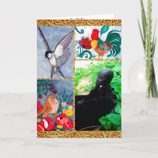 De vogels begroeten kaart (Voorkant)