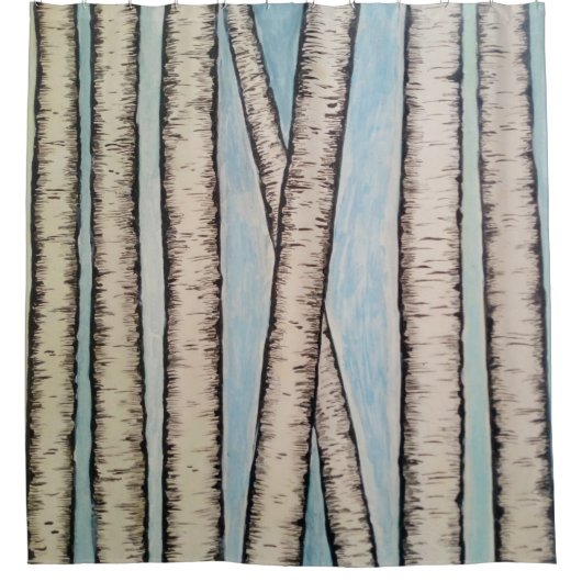 De vogels douchegordijn (Voorkant)