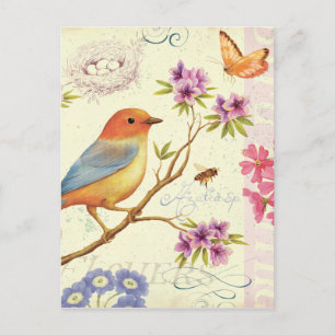 De vogels en de bijen briefkaart