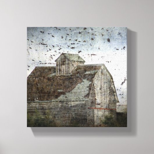 De Vogels en de Schuur Canvas Afdruk (Voorkant)