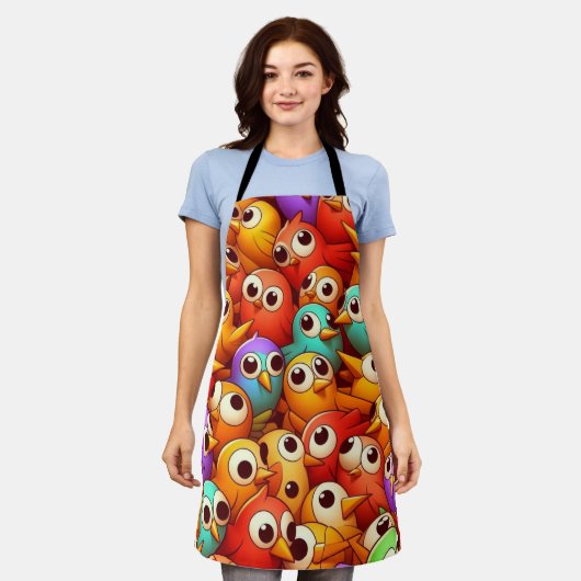 De vogels Tintamare Schort (Gedragen)